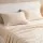 Giselle Bedding Queen Sheet Set 150 GSM Micro Flannel 40cm Deep Pocket Cream White Anti-Pilling Fast Drying