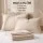 Giselle Bedding Queen Sheet Set 150 GSM Micro Flannel 40cm Deep Pocket Cream White Anti-Pilling Fast Drying