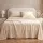 Giselle Bedding Queen Sheet Set 150 GSM Micro Flannel 40cm Deep Pocket Cream White Anti-Pilling Fast Drying