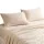 Giselle Bedding Queen Sheet Set 150 GSM Micro Flannel 40cm Deep Pocket Cream White Anti-Pilling Fast Drying