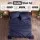 Giselle Bedding Double 500TC Combed Cotton Sheet Set 40cm Extra Deep Pocket Sateen Navy Blue Breathable