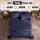 Giselle Bedding King Cotton Sheet Set 500TC 40cm Deep Pocket Sateen Navy Blue