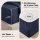 Giselle Bedding King Cotton Sheet Set 500TC 40cm Deep Pocket Sateen Navy Blue