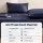 Giselle Bedding Single 500TC Cotton Sheet Set 40cm Deep Pocket Sateen Navy Blue