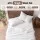 Giselle Bedding Single 500TC Combed Long-Staple Cotton Sheet Set 40cm Extra Deep Pocket Sateen Weave White