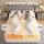 Giselle Bedding Electric Blanket Double Bamboo Fabric Fitted Heated Underlay 9 Settings 12-Hour Timer White