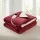 Giselle Bedding Electric Throw Rug 160cm x 130cm Dual-Sided Heated Blanket with 9 Settings Burgundy