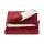 Giselle Bedding Electric Throw Rug 160cm x 130cm Dual-Sided Heated Blanket with 9 Settings Burgundy