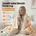 Giselle Bedding Electric Heated Throw Rug 160cm x 130cm Dual Side Flannel Sherpa 9 Settings LED Timer Yellow