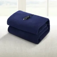 Giselle Bedding Electric Heated Car Blanket - Ultra-Soft Fleece, 150x110cm, 12V DC, 2m Cord, Ideal for Travel & Camping