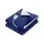 Giselle Bedding Electric Heated Throw Rug - Flannel & Sherpa, 10 Temp Settings, Washable, 160x130cm, Navy