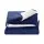 Giselle Bedding Electric Heated Throw Rug - Flannel & Sherpa, 10 Temp Settings, Washable, 160x130cm, Navy