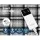 Giselle Bedding Electric Throw Rug - Washable Flannel Snuggle Blanket, Heated 160x130cm, 10 Heat Levels, Grey/White