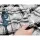 Giselle Bedding Electric Throw Rug - Washable Flannel Snuggle Blanket, Heated 160x130cm, 10 Heat Levels, Grey/White