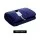 Giselle Bedding Electric Throw Blanket - Navy, 160x130cm Coral Fleece, 10 Heat Settings, LED Display, Machine Washable