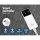 Giselle Bedding Heated Electric Throw Rug 160cm x 130cm Washable Fleece Blanket 9 Settings Silver