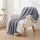 Giselle Bedding 152x203cm Two-Tone Cable Knit Throw Blanket - Soft Double-Sided Fleece, Lightweight, Machine Washable