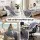 Giselle Bedding 152x203cm Two-Tone Cable Knit Throw Blanket - Soft Double-Sided Fleece, Lightweight, Machine Washable
