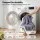 Giselle Bedding 203x230cm Double-Sided Fleece Throw Blanket, Cable Knit Design, Lightweight & Ultra-Plush, Grey