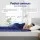 Giselle Bedding Weighted Blanket 6.8kg - Premium Microfibre, Glass Beads, 122x198cm, Deep Touch Pressure, Blue