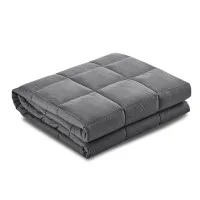 Giselle Weighted Blanket 7KG - Dark Grey 152cm x 203cm - 100% Microfibre, Deep Touch Pressure for Enhanced Sleep Quality