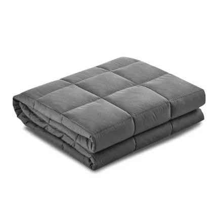 Giselle Weighted Blanket 7KG - Dark Grey 152cm x 203cm - 100% Microfibre, Deep Touch Pressure for Enhanced Sleep Quality