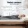 Giselle Bedding 4.5KG Weighted Blanket Dual Sided Fleece Sherpa High Density Glass Beads 104x152cm Grey