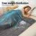 Giselle Bedding 4.5KG Weighted Blanket Dual Sided Fleece Sherpa High Density Glass Beads 104x152cm Grey