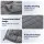 Giselle Bedding 4.5KG Weighted Blanket Dual Sided Fleece Sherpa High Density Glass Beads 104x152cm Grey