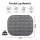 Giselle Bedding Weighted Lap Blanket 3.2kg Quilted Crystal Velvet Grey Glass Bead Fill for Sofa Office