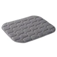 Giselle Bedding Weighted Lap Blanket 3.2kg Quilted Crystal Velvet Grey Glass Bead Fill for Sofa Office