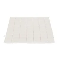 Giselle Bedding Faux Fur Weighted Blanket 5.5kg 120 x 180cm Long Pile Sherpa Reverse Cream