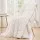 Giselle Bedding Faux Fur Weighted Blanket 6.8kg 120 x 180cm Two-Sided Long Pile Sherpa Cream