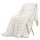 Giselle Bedding Faux Fur Weighted Blanket 6.8kg 120 x 180cm Two-Sided Long Pile Sherpa Cream