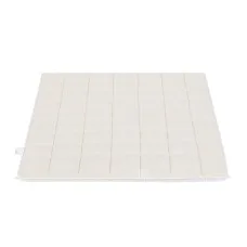 Giselle Bedding Faux Fur Weighted Blanket 6.8kg 120 x 180cm Two-Sided Long Pile Sherpa Cream