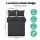 Giselle Bedding 3-Piece Queen Quilt Cover Set - Classic Black, 100% Microfibre, Pinch Pleat, Machine Washable