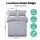Giselle Bedding 3-Piece Quilt Cover Set, Classic Grey Queen - 100% Microfibre, Breathable, Machine Washable, Chic Design