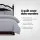 Giselle Bedding 3-Piece Quilt Cover Set, Classic Grey Queen - 100% Microfibre, Breathable, Machine Washable, Chic Design