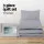 Giselle Bedding 3-Piece Quilt Cover Set, Classic Grey Queen - 100% Microfibre, Breathable, Machine Washable, Chic Design