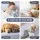 Giselle Bedding Cooling & Waterproof Mattress Protector Double Size, 200gsm PE Fabric, Deep Pocket 35cm, Soft & Quiet