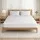 Giselle Bedding Waterproof Cotton Mattress Protector Double with Quilted Cover and 40cm Deep Fitted Skirt White