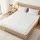 Giselle Bedding Waterproof Cotton Mattress Protector Double with Quilted Cover and 40cm Deep Fitted Skirt White