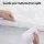 Giselle Bedding Waterproof Mattress Protector Single 100% Cotton Quilted Fitted Cover White 40cm Deep Skirt