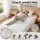 Giselle Bedding Waterproof Mattress Protector Single 100% Cotton Quilted Fitted Cover White 40cm Deep Skirt