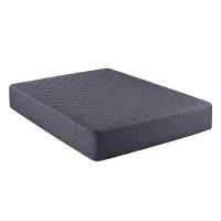 Giselle Bedding Water-Resistant Microfibre Mattress Protector Double - 360° Fit, Deep Pocket, Quiet Comfort, Grey