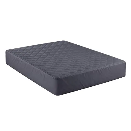 Giselle Bedding Queen Mattress Protector - Water-Resistant, Microfibre, 360° Fit, Deep 40cm Pocket, Grey, Noise-Free