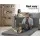 Giselle Bedding Foldable Double Mattress - Dark Grey Linen, High-Density Foam, 190x130cm, Washable Cover, Sofa Bed