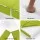 Giselle Bedding Foldable Foam Mattress - Medium-Firm, High-Density, Trifold Design, Washable Cover, 190x79x10cm, Green