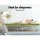 Giselle Bedding Foldable Foam Mattress - Medium-Firm, High-Density, Trifold Design, Washable Cover, 190x79x10cm, Green