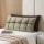 Giselle Bedding Double Headboard Pillow with Storage Wedge Reading Backrest Chenille Cushion with Adjustable Filling